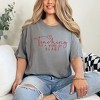 Simply Sage Market Women's Teaching Is A Work of Heart Short Sleeve Garment Dyed Tee - 2 of 2