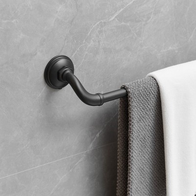 Matte Black 4-Piece Metal Bathroom Hardware Set