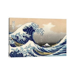 The Great Wave at Kanagawa 1829 by Katsushika Hokusai Unframed Wall Canvas - iCanvas - 1 of 3