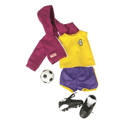 doll soccer outfit