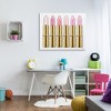 Stupell Industries Pink Gold Lipstick Glam Fashion Canvas Wall Art - 2 of 4