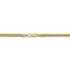 Black Bow Jewelry 4.3mm, 14k Yellow Gold Hollow Wheat Chain Necklace - 4 of 4
