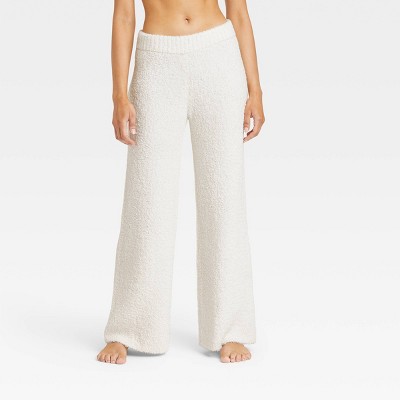 Women's Feather Yarn Lounge Wide Pajama Pants - Stars Above™
