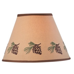 Park Designs Pinecone Embroidered Shade - 10" - 1 of 4