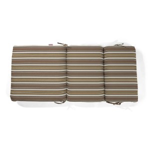 Casual Cushion Stripe Fabric 1-Piece Indoor/Outdoor Two Ply High Back/Recliner Cushion, 22"W x 46"L - 1 of 4