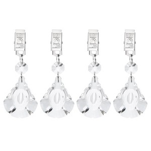Unique Bargains Metal Outdoor Garden Decorative Tablecloth Weight Clips 4 Pcs - 1 of 4