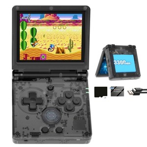 Anbernic RG35XXSP Flip Portable Retro Handheld Game Console, 3.5 Inch IPS Screen Linux System with 128G TF Card  5G WiFi Bluetooth HDMI - 1 of 4