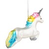 Northlight 6" Leaping Pastel Unicorn Glass Christmas Ornament - 4 of 4