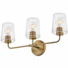 Lark Kline 3 - Light Vanity in  Heritage Brass - 4 of 4