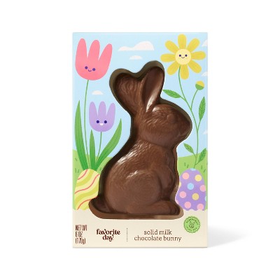 Spring Easter Large Solid Milk Chocolate Bunny - 6oz - Favorite Day™