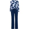 Lands' End Women's Petite Knit 2 Piece Pajama Set - Long Sleeve Top and Pants - 3 of 4