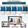 PAVILIA Set of 2 Throw Pillow Covers, Decorative Velvet Square Cushion Cases for Bed Sofa Couch Bedroom Living Room - 4 of 4