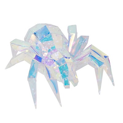 Christmas Prismatic Iridescent Spider 14", LED lights