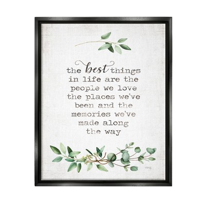 Stupell Industries The Best Things In Life Are People Plants Typography