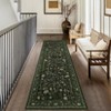 Washable Rug Farmhouse Floral Rug Non Slip, Modern Botanical Carpet - 4 of 4