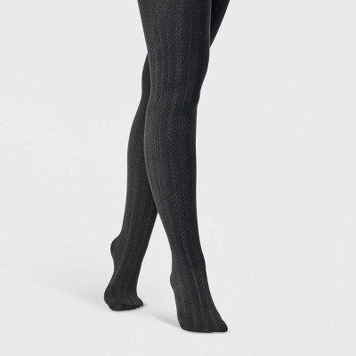 Couture Women's Cable Knit Fleece-lined Tights medium (5'0-5'8,  152-172cm; hip 36-42) dark grey : : Clothing, Shoes & Accessories