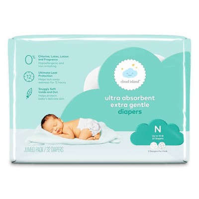 Jumbo Pack Diapers - Newborn (32ct) - Cloud Island™