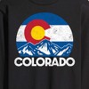 Men's - Instant Message - Retro Colorado Flag Mountains Long Sleeve Graphic T-Shirt - 2 of 4