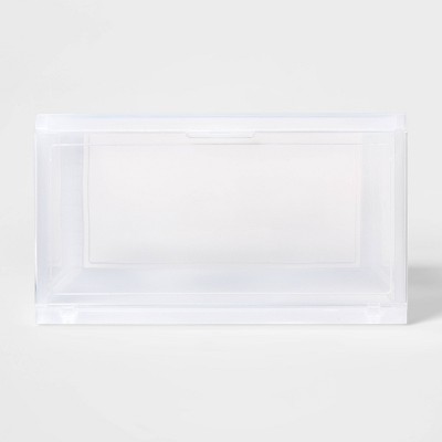 Stackable Large Storage Bin Front Opening Clear Plastic - Made By Design™