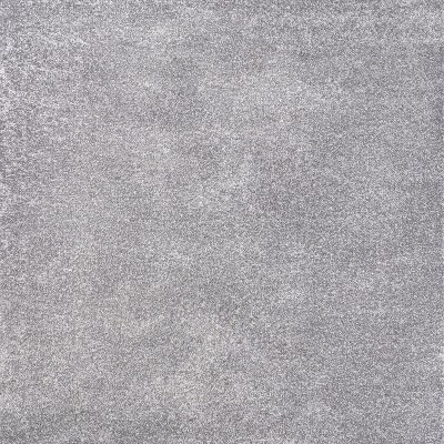 Haze Solid Gray Low-Pile Synthetic 5' Square Area Rug