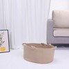 REGALWOVEN Handcrafted Odorless Cotton Rope Decorative Woven Storage Basket with Handle - 4 of 4