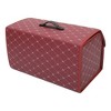 Unique Bargains PU Leather Car Storage Bag Trunk Organiser Waterproof Foldable Boot Bag with Handle for Truck SUV - 4 of 4