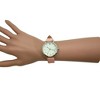 Olivia Pratt Stripped Pastel Colors Faux Leather Women Watch - 4 of 4