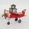 Everstar 28.5" UL PLANE WITH GIFT BOX SCULPTURE, Red - 2 of 4