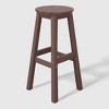 WestinTrends Malibu 24" All Weather Hdpe Outdoor Patio Round Backless Counter Stool - 4 of 4