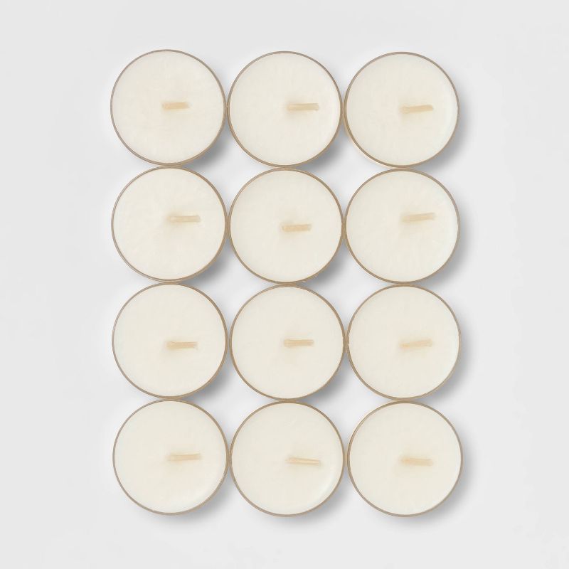 12pk Tealight Cotton Candles - Threshold&#8482;, 4 of 5