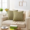 Unique Bargains Linen Solid Contemporary Indoor Outdoor Decorative Throw Pillow Cover 2 Pcs - 2 of 4