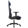 vidaXL Gaming Chair with Footrest, Black and Blue, Faux Leather - 4 of 4