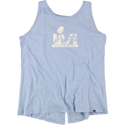 G-III Sports Womens Super Bowl LVI Tank Top, Blue, Medium