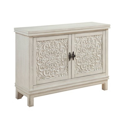 Galina 2 Door Cabinet White - Treasure Trove Accents