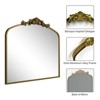 Apmir Arch High Quality Aluminum Alloy Framed French Cleat Mounted Baroque Wall Decor Bathroom Vanity Mirror with 3-Year Warranty - 4 of 4