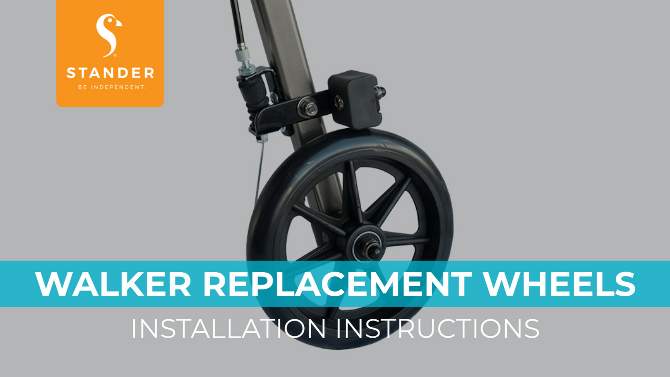 Stander Walker Replacement Wheels - 2ct, 2 of 5, play video
