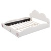 TiramisuBest Queen size Cloud-shaped Headboard Upholstered Platform Bed with Rounded Footboard and Pocket - 4 of 4