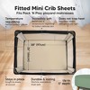 KeaBabies 2-Pack Isla Mini Crib Sheets, Pack and Play Sheets Fitted, Pack N Play Sheets, Fitted Crib Sheet - 2 of 4