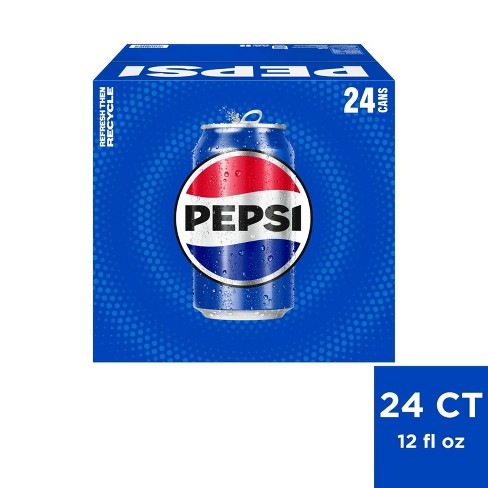 Pepsi Cola Soda- 24pk/12 Fl Oz Cans : Target