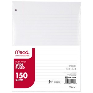 Mead Notebook Filler Paper, Wide Ruled, 150 Sheets - 1 of 1