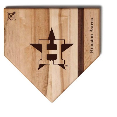 MLB 12-Inch Wooden Home Plate Cutting Board, Houston Astros