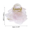 Unique Bargains Women's Fashion Mesh Flower Hairpin 3.15"x2.83"x2.95" 1 Pc - 4 of 4