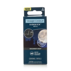 Yankee Candle 2pk Sidekick Car Air Fresheners Universal Refill Mid Summer Night - 1 of 2