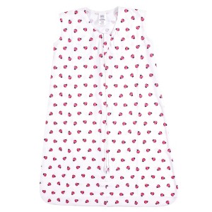 Luvable Friends Baby Girl Sleeveless Jersey Cotton Sleeping Bag, Sack, Blanket, Ladybug Jersey - 1 of 1