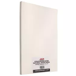 JAM Paper Ledger Strathmore 24lb Paper - 11 x 17 Tabloid - Natural White Wove - 100 Sheets