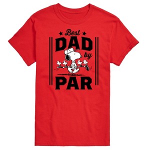 Men's - Peanuts - Best Dad By Par Short Sleeve Graphic T-Shirt - 1 of 4