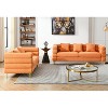TiramisuBest 3-seater + 2-seater Combination sofa,Orange - 2 of 4