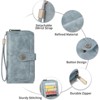 FATMOON Women’s Bifold Wallet - RFID Blocking with 16 Card Slots & Zipper Pocket for Cash, Coins, Credit Cards for Daily Use,Travel - 4 of 4