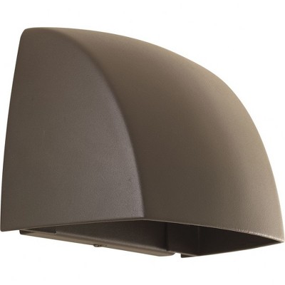 Progress Lighting Cornice 1-Light Outdoor LED Wall Sconce, Antique Bronze, Aluminum, 5.25" Width, 4.75" Height, 3000K, 388 Lumens