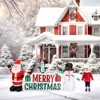 Angel Sar 8.2FT Christmas Inflatable, Santa and Snowman with LED Lights, Merry Christmas Sign, Yard Blow Up Decor for Holiday Party Indoor Outdoor - 3 of 4
